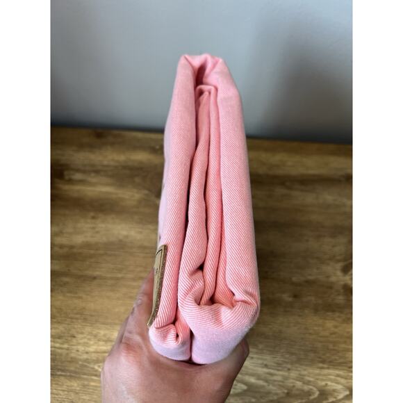 Vintage Tommy Hilfiger Pink Denim Jean Stitch Shower Curtain 100% Cotton 72”x72” - Picture 4 of 6